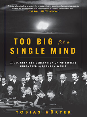 cover image of Too Big for a Single Mind
